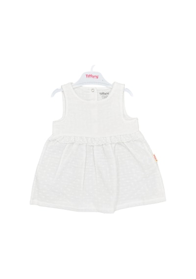 Tiffany Baby & Kids Tiffany Baby Müslin Newborn Pure Theme Elbise 10086 Ekru