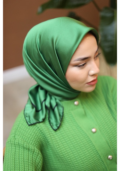 Silk Home Düz Micro Saten Eşarp 28010-14 Siyah