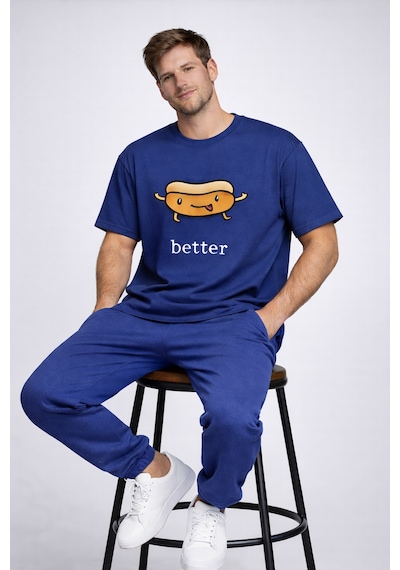 Better Together Baskılı Sevgili Kombini Çift Tişört Oversize Unis Lacivert Better Together Baskılı Sevgili Kombini Çift Tişört Oversize Unis Lacivert