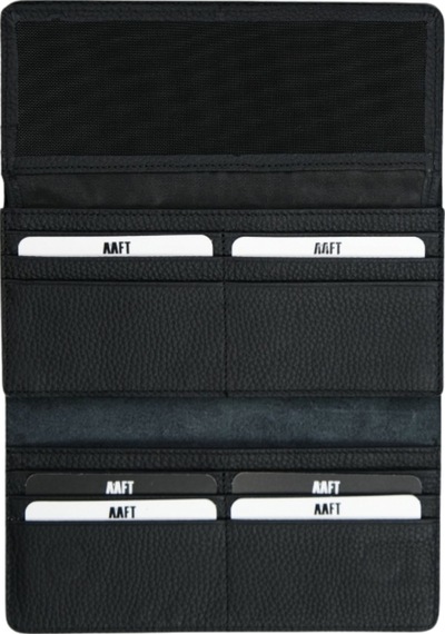 Mft Leather Hakiki Deri El Portföyü Cüzdan Hilton 8926 Flother Mat Siyah