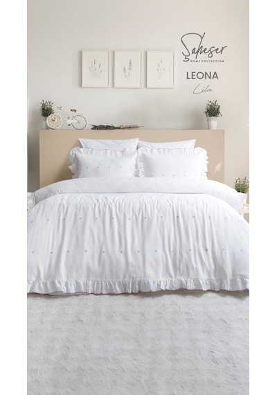 Şaheser Home Collection Jakarlı Nev Takımı Çift Kişilik Leona Lila Çok Renkli
