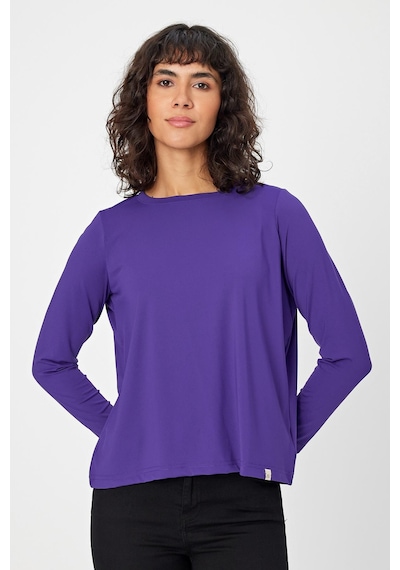 Alexandergardı Uzun Kollu Kumaş T-shirt Agsweat00 Mor