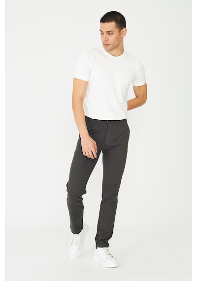 Antrasit Smart Casual Erkek Chino Pantolon Haki