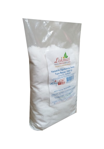 Lokman Yemeklik Öğütülmüş Deniz Tuzu Beyaz 1 KG