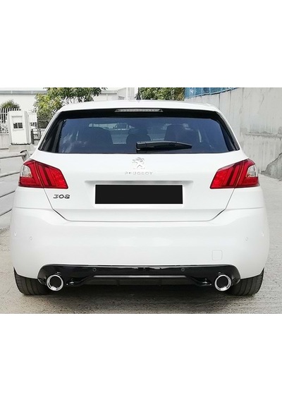 Peugeot 308 Race Difüzör Egzoz Görünümlü Piano Black 2013