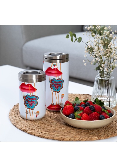 Les Artistes Paris Isı Yalıtımlı Çelik Termos Mug 350ml Chupa Kiss Çok Renkli