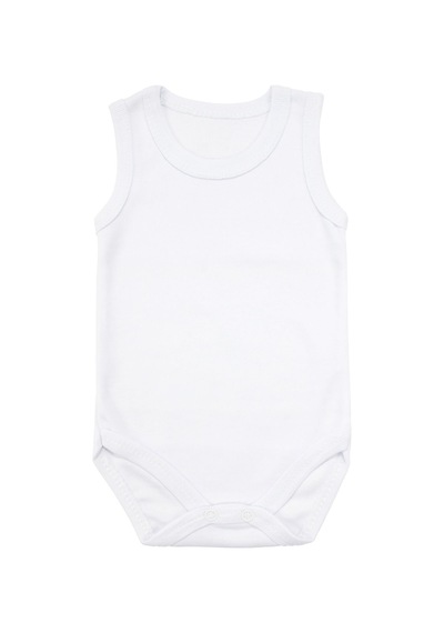 Bebegen Unisex Beyaz %100 Organik Pamuk Düz Askılı Çıtçıtlı Zıbın Body Çok Renkli
