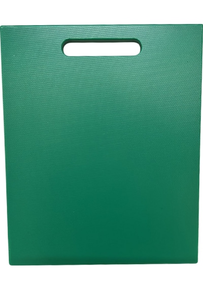 Türkay 32.5x26.5x2 Cm Saplı Polietilen Kesme Tahtası Kesim Levhası Yeşil 1145