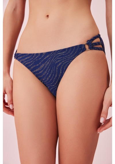 Suwen Üç Şeritli Dokulu Bikini Alt Sb24405t664