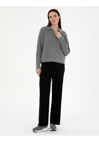 Pierre Cardin Kadın Siyah Pantolon Triko 50290571-vr046 Siyah