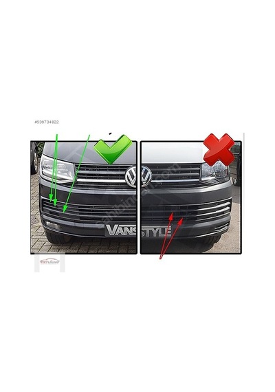 Volkswagen Transporter T7 Sis Farı Lambası Set Tip Ampull