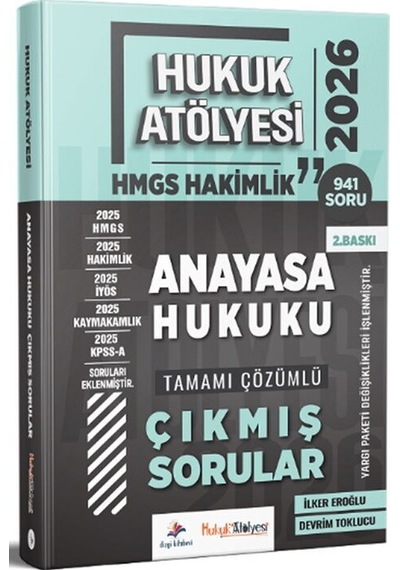 Dizgi Kitap 2026 Hukuk Atölyesi Hmgs Hakimlik Anayasa Hukuku Çıkmış Sorular