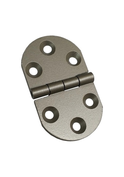 20 Adet Alüminyum Oval Menteşe 40x69 Mm - Yönsüz, Şık, Hafif Ve Dayanıklı Dolap, Pano, Kapak Menteşe 1 Adet