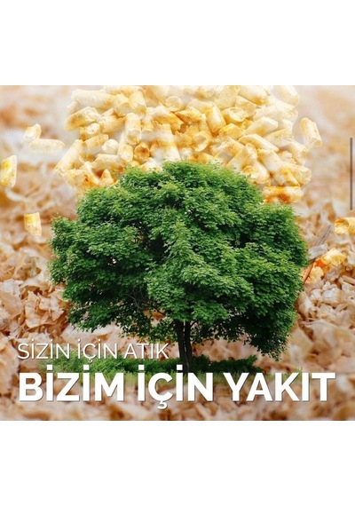 Pelet Yakıt & Kedi Kumu 15 Kg Saf Çam