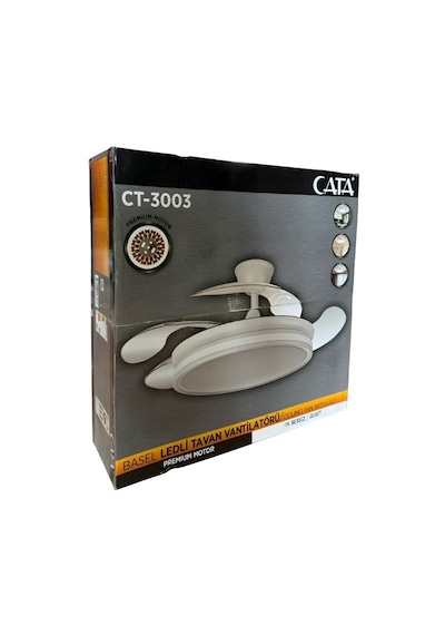 Cata Ct-3003 Basel Tavan Vantilatör Led Aydınltmalı