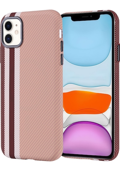 Nihcase Apple Uyumlu iPhone 11 Kılıf Magsafe Özellikli Karbon Dizayn Nekst Kapak