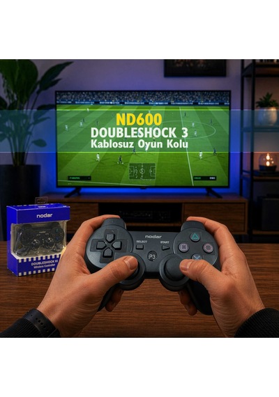 Ps3 Kablosuz Gamepad Nodar Nd600 - Siyah