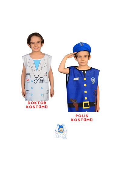 7'li Meslekler Çocuk Kostümü Seti