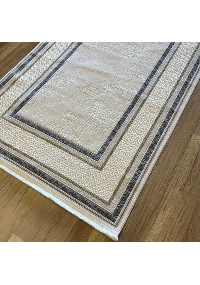 Hoom Rugs Valeria 1073 Bej Mikrofiber Antibakteriyel Modern Halı Bej