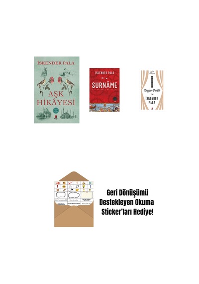 Aşk Hikâyesi + Surnâme - Bir Osmanlı Mâcerası + Neyzen Tevfik Ciltli + Okuma Sticker'ları