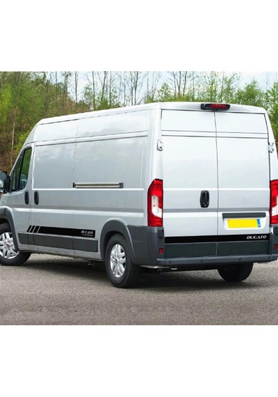 Fiat Ducato Yan Kapı Ve Arka Kapı Şerit Sticker Etiket Modeli