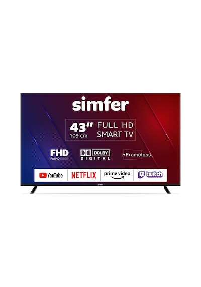 Simfer 43SFSA4B Full HD 43" 109 Ekran Uydu Alıcılı Android Smart LED TV
