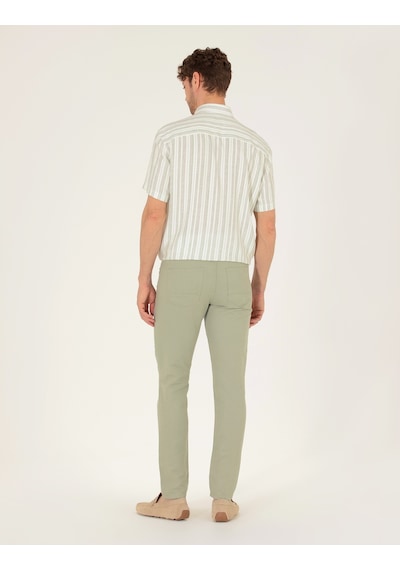 Pierre Cardin Erkek Açık Yeşil Kanvas / Chino Pantolon 50268095-vr092 Açık Yeşil