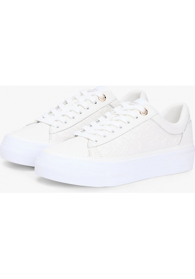 Tommy Hilfiger Th Platform Kapitone Kadın Beyaz Sneaker Fw0fw09265ybl Beyaz