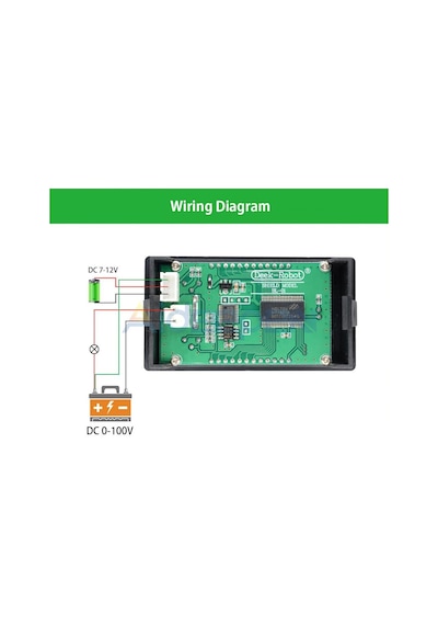 Panel Voltmetre Ampermetre 0-100 Volt 0-10 Amper Ölçümü