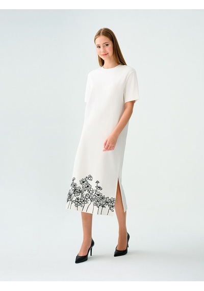LOFT Loose Fit Kadın Elbise Lf2038370 Q1.v1 Ekru