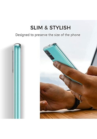 A71 Için Kılıf Transparent Soft Beyaz Galaxy A71 İle Uyumlu Kılıf - Beyaz Diğer