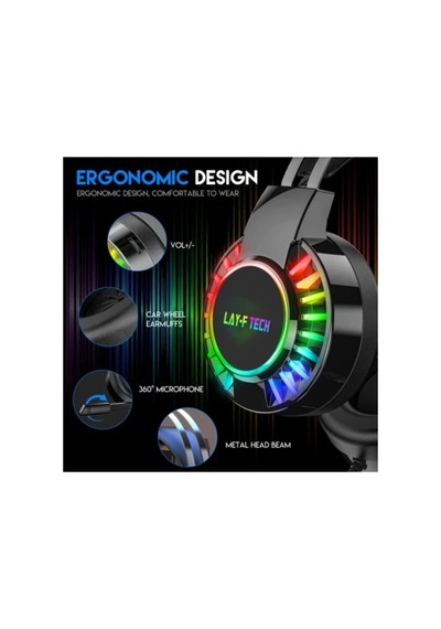 Ayrex H60 Kablolu 7.1 Usb Oyuncu Kulaklık Rgb Stereo Hd Mikrofon Gaming Kulaklık