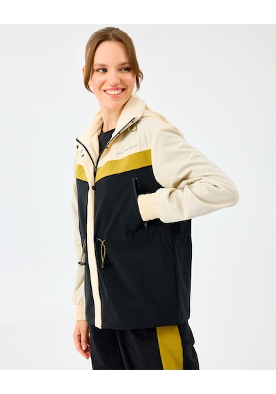 Skechers W Adjustable Waisted Full Zip Micro Jacket Kadın Ecru Mont S2520208-1983 Ekru