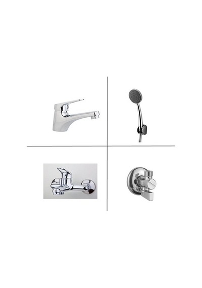 4'lü Lavabo + Banyo Batarya Seti