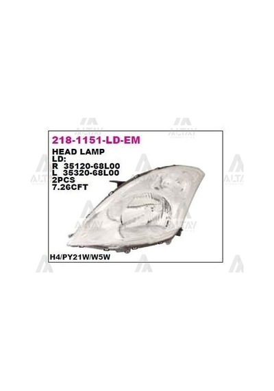 DEPO 218-1151L-LD-EM Ön Far Sol Suzuki Swift 11-
