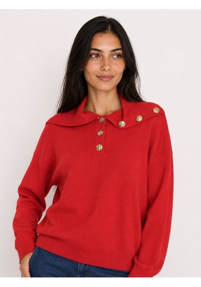 Loft Oversize Kadın Kazak Lf2044097 Q1.v1 Kırmızı