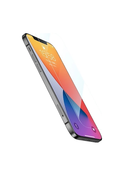 Ally Apple, Uyumlu iPhone 12-Apple, Uyumlu iPhone 12 Pro 6.1 Tempered Cam Ekran Koruyucu- 5775