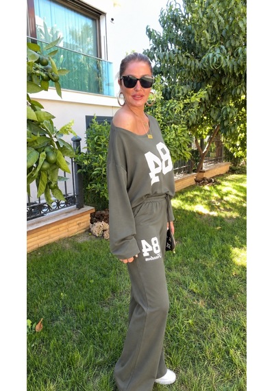 Bhrwear Kadın Tek Omuzdan Açık Uzun Kollu Baskılı Modal Bluz Ve Pantolon Ikili Takım Renkli Bhrwear Kadın Tek Omuzdan Açık Uzun Kollu Baskılı Modal Bluz Ve Pantolon Ikili Takım Renkli