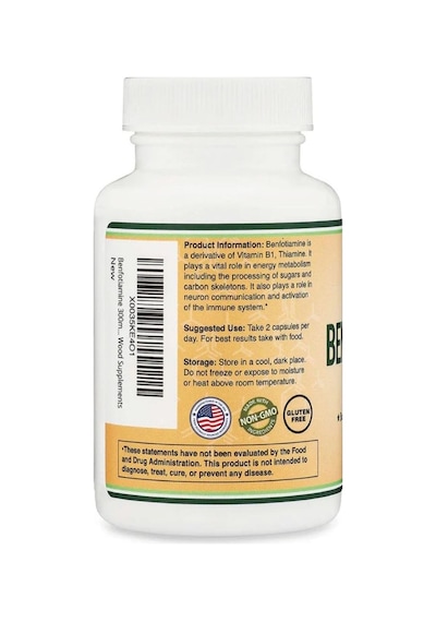Double Wood Benfotiamine - 300 Mg 120 Kapsül