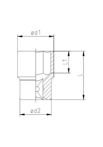 Altı Köşe Lokma Anahtar 1/2'' 13 Mm