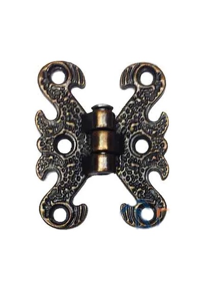 Zamak Kelebek Menteşe - Küçük, 30x40mm, Oksit, 1 Adet Belirtilmemis
