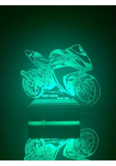 Yamaha R25 Motor Doğum Günü Hediyesi Kişiye Özel Gece Lambası