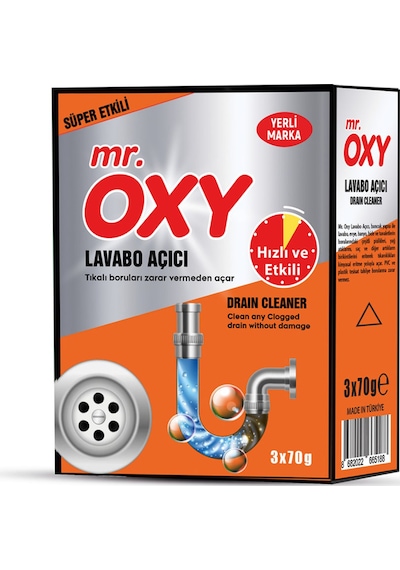Mr. Oxy Lavabo Açıcı 3 X 70 G 3 Adet
