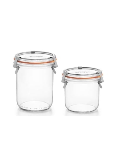 Klipsli 2'li Cam Kavanoz Seti 1 Adet 580 Ml - 1 Adet 425 Ml Genel