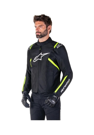 Alpinestars T-sps V2 Wp Korumalı Motosiklet Montu Siyah Beyaz Sarı