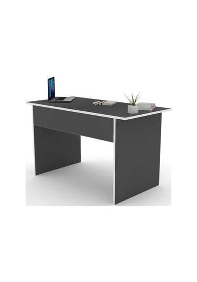 Kenzlife Ofis Masası Tamiko 075 110 80 Gri Bilgisayar Çalışma Büro Beyaz