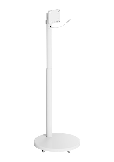 Tekerlekli Monitör Standı 17-35 Inç Pistonlu Yükseklik Ayarı 360° Döner Raflı Mobil Stand Tekerlekli Monitör Standı 17-35 Inç Pistonlu Yükseklik Ayarı 360° Döner Raflı Mobil Stand