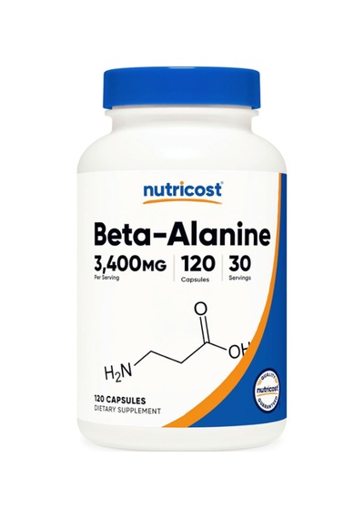 Nutricost Beta-alanine Capsules 3400mg, 120 Caps 30 Serv Aromasız