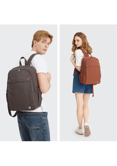 Exclusive Serisi Uniseks Sırt Çantası Smart Bags 8702 Kahverengi