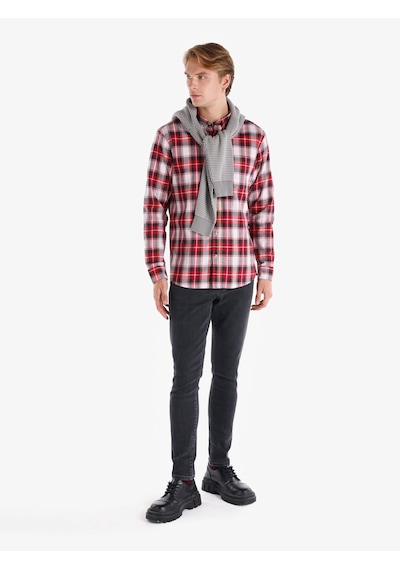 Colin's Colins Kırmızı Erkek Gömlek U.kol Cl1064817 Q1.v1 Red 001